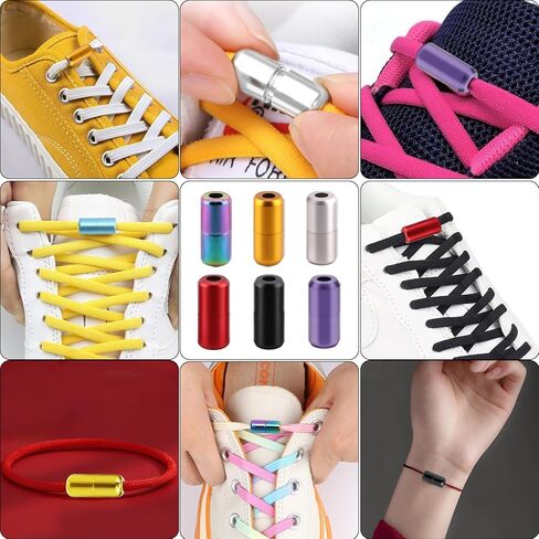 Paidiem 30Pcs 15 Colors No Tie Shoelace Buckle 30pcs Tieless Buckle Lock Metal Turnbuckle Connector Aluminum Jewelry Clasps for Sneakers Shoes Repair Hiking Boots Bracelet Necklace Making in Kuwait