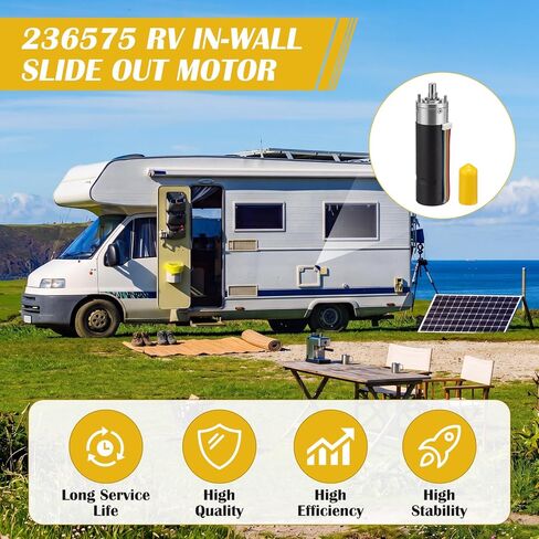 Lounsweer 2 Pack Rv Slide Out Motor Replacement for 236575 247768 Ig-42, 12v High Torque 300: 1 Gear Motor with 15 ft Wiring Harness, 10mm Shaft for Camper Trailer Slide-Out System in Kuwait