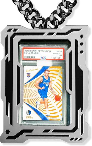 Card Slab Display Chain - Compatible with (PSA, CGC, Beckett, TAG) Standard Sized Slabs - UV Protective Acrylic (Modern Prism) in Saudi Arabia