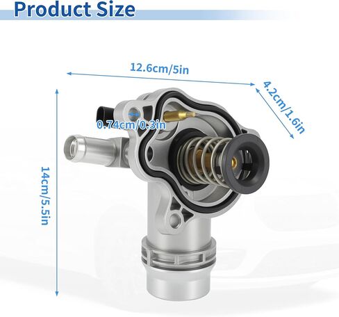 Upgraded Aluminum Alloy Thermostat Housing Assembly for Chrysler Grand Caravan Voyager 2021-2025 Pacifica 2017-2025 for Ram Promaster 1500 2500 3500 2022-2025 9023114/68217305AE in Kuwait