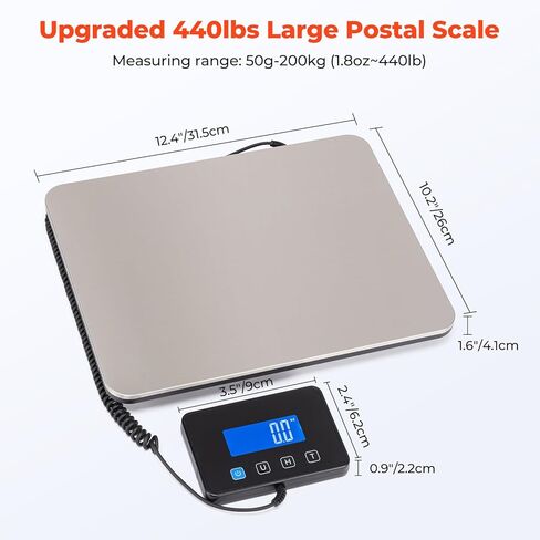 MUNBYN RW403B طابعة ملصقات شحن بلوتوث + ملصقات شحن حرارية مباشرة 4 بوصة × 6 بوصة + IPS03 440lb للمقياس البريدي in Kuwait
