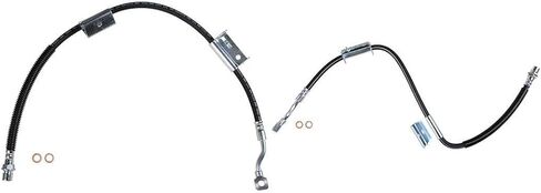 Brake Hose Pair - Set of 2 Front Brake Lines, Brake Hose Set Front Automotive Replacement Brake Hoses Hydraulic Brake Hose Kit Fits Chevrolet Silverado 1500 Fits GMC Sierra 1500 1999 in Kuwait