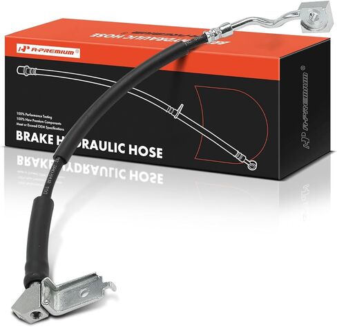 A-Premium Front Driver Side Brake Hydraulic Hose Compatible with Select Ford and Mazda Models - Ranger 1998-2001, B2500 1998-2000, B3000 1998-1999, B4000 1998-1999 - Replace# ZZP043990 in Kuwait