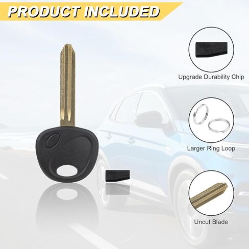 Vurkcy HY15-P Transponder Ignition Car Key, Replacement for Hyundai Elantra Entourage Santa FE Sonata Genesis/Kia Forte Optima Soul Sportage, New Uncut, 2Pcs in Kuwait