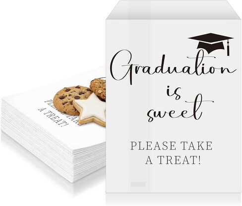 Teenyyou 100 Pcs Graduation Party Favors 2026 Congrats Grad Treat Bags 5 x 7'' Graduation Is Sweet Kraft Paper Bag Small Gift Wrapping for Cookie Candy Popcorn Snack Supplies(Brown) in Kuwait