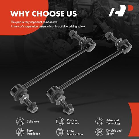 A-Premium 2 × وصلات شريط تثبيت أمامية Sway Bar، متوافقة مع Scion FR-S FRS 2013-2016 وSubaru BRZ 2013-2020/2022-2023 وToyota 86 2017-2020، GR86 2022-2024 in Kuwait