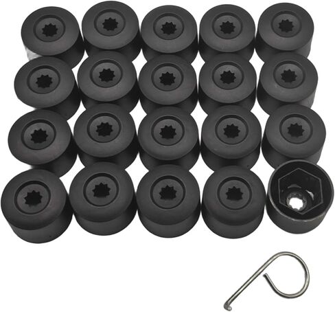 20PCS 17mm Wheel Lug Nut Covers with Removal Tool Fit Jetta Beetle Passat GTI CC Wheel Bolts 1K0 601 173 Replacement in Saudi Arabia