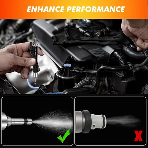 2011-2016 4 قطع من محاقن الوقود متوافقة مع BMW 135i X5 2011-2013، 135is 2013، 335i X3 X6 2011-2014، 535i 2011-2016، 740Li X1 2013-2015، ActiveHybrid 5/7 2012-2015 3.0L استبدال 13647597870 in Kuwait