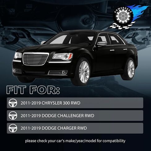 ذراع التحكم POWERGEAR RWD، 4 قطع ذراع التحكم الأمامي العلوي والسفلي مع طقم تعليق جلبة كروية مناسب لـ 2011-2019 دودج تشارجر تشالنجر كرايسلر 300 K010534 K010536 K010535 in Kuwait