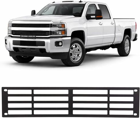 ALMULOO Lower Grille Grill Compatible with 2015-2019 Chevrolet Chevy Silverado 2500 3500 HD Front Bumper Grill Insert Black Powder Coated in Kuwait