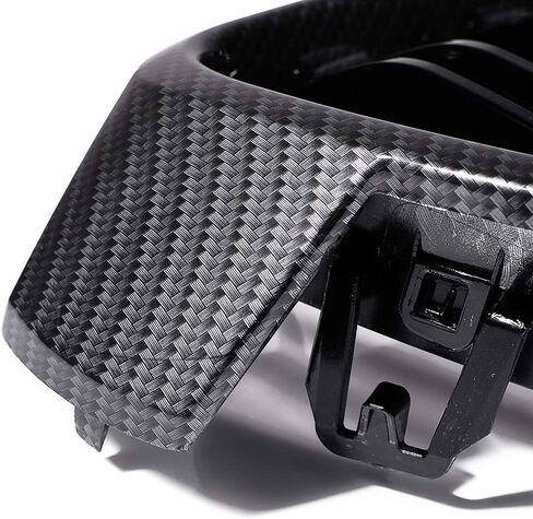 Dual Slats Carbon Fiber Front Kidney Grill Compatible with BMW 3 Series F30 F31 M3 Style Grille 2012-2018 in Saudi Arabia