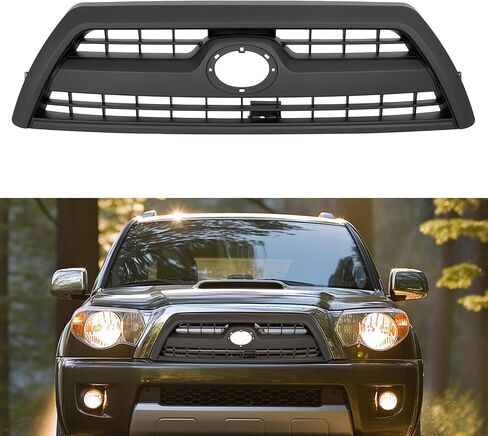 HECASA Front Grille Compatible with 2006-2009 Toyota 4Runner 5310035A53C0 TO1200298 Bumper Grill Plastic Chrome+Painted+Electrophoresis Silvery+Black in Kuwait