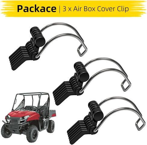 3 قطع مشبك غطاء صندوق الهواء متوافق مع Polaris RZR 800 Ranger 400 500 700 800 900 2005-2016 استبدال الجزء # 7710621 7710714 7710571 in Kuwait