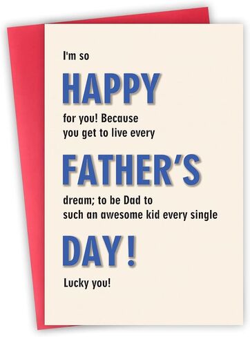 Father's Day Cards Gift for Son, Son Fathers Day Card from Mom Dad, Happy Father's Day Card Gifts from Parents, Fathers Day Cards for Stepson in Kuwait