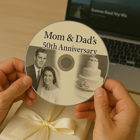 Printable CD Labels - 20 Sheets / 40 CD & 80 Spine Stickers - Laser & Inkjet Compatible - Works as Both CD & DVD Labels in Kuwait