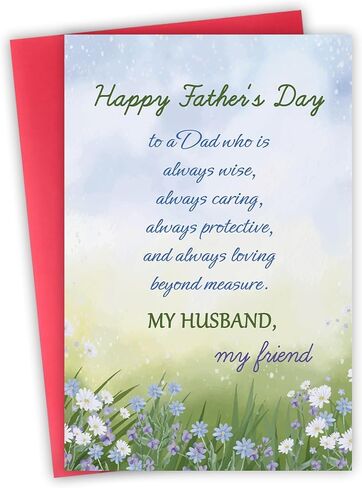 Father's Day Cards Gift for Son, Son Fathers Day Card from Mom Dad, Happy Father's Day Card Gifts from Parents, Fathers Day Cards for Stepson in Kuwait