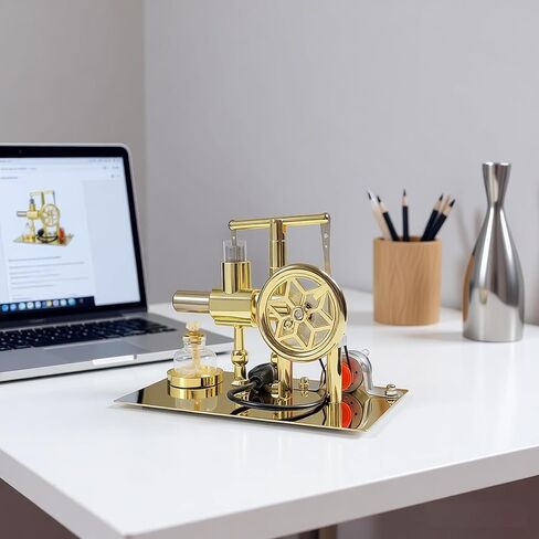 ماجيك تيك محرك ستيرلينغ بالهواء الساخن محرك كهرباء قوة USB اسطوانة معدنية تعليم الفيزياء موديل JY27 in Kuwait
