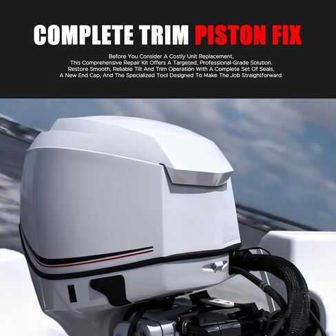طقم ختم إصلاح المكبس مع مفتاح ربط متوافق مع نماذج Evinrude Johnson E-Tec 60HO 75 90 115hp و130hp، بديل لـ 5008985، 352932، 5008773 in Kuwait