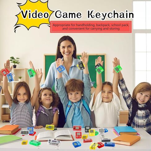 24 Pcs Video Game Party Favors for Kids, Mini Gaming Party Favors Video Game Keychain, Return Gifts for Birthday Party Supplies Goodie Bag Stuffers Classroom Prizes in Saudi Arabia