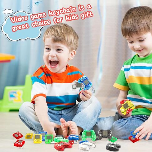 24 Pcs Video Game Party Favors for Kids, Mini Gaming Party Favors Video Game Keychain, Return Gifts for Birthday Party Supplies Goodie Bag Stuffers Classroom Prizes in Saudi Arabia