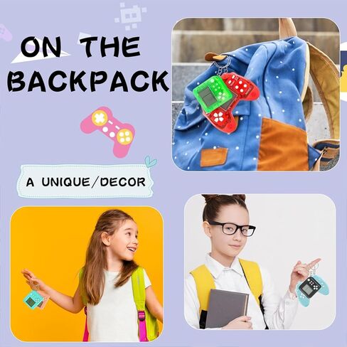 24 Pcs Video Game Party Favors for Kids, Mini Gaming Party Favors Video Game Keychain, Return Gifts for Birthday Party Supplies Goodie Bag Stuffers Classroom Prizes in Saudi Arabia