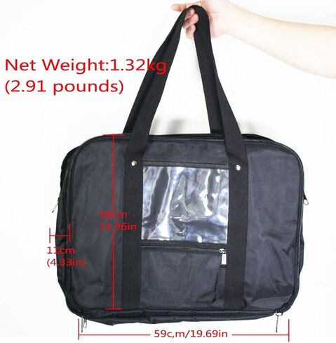 EXMAX Shoulder Carry Storage Bag Handbag Compatible for Wireless Tour Guide System(52-slot Carry Bag) in Kuwait