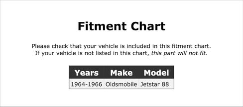 خرطوم هيدروليكي للفرامل الأمامية متوافق مع Oldsmobile Jetstar 88 1964 1965 1966 PC-130006 in Kuwait