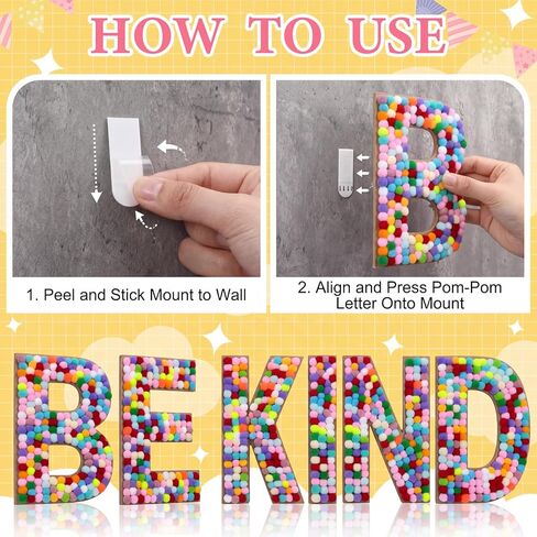 Unittype 6 Pcs Be Kind Posters Classroom Decoration 10 x 6.3 Inch Rainbow Be Kind Sign Bulletin Board Pom Pom Positive Saying Backdrop Back to School Wall Decor for School Library Dorm Photo Props in Kuwait