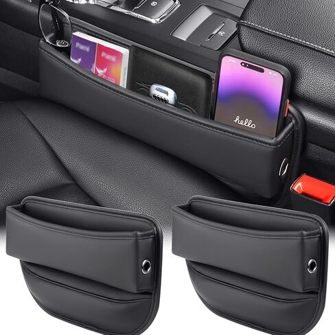 YLXGT Car Seat Gap Filler Organizer and Storages Automotive Accessories Universal for Car SUV Truck Fill The Gap Between Seat and Console Stop Things from Dropping Black 2Pcs in Kuwait