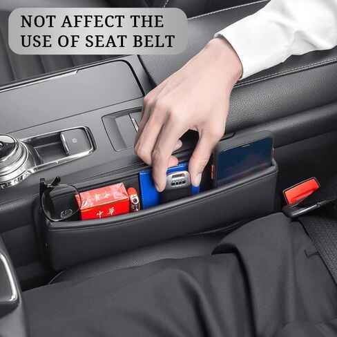 YLXGT Car Seat Gap Filler Organizer and Storages Automotive Accessories Universal for Car SUV Truck Fill The Gap Between Seat and Console Stop Things from Dropping Black 2Pcs in Kuwait