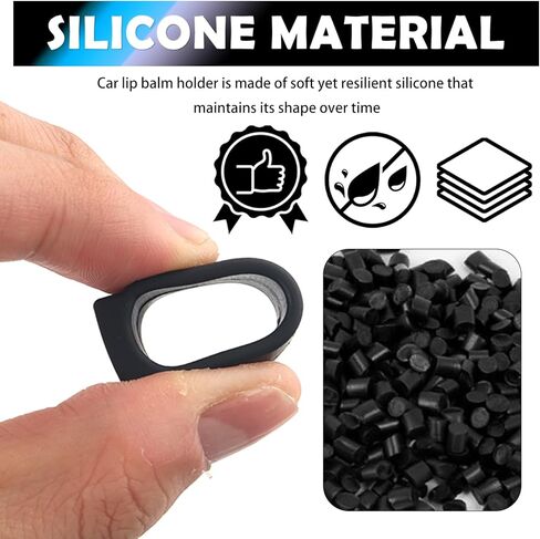 2026 Upgraded Car Lip Balm Holder,Silicone Lip Balm Holder for Car with Magnetic Design for Dashboard & Console,Universal Cars Lipstick Holders Cars Accessories Interior in Saudi Arabia