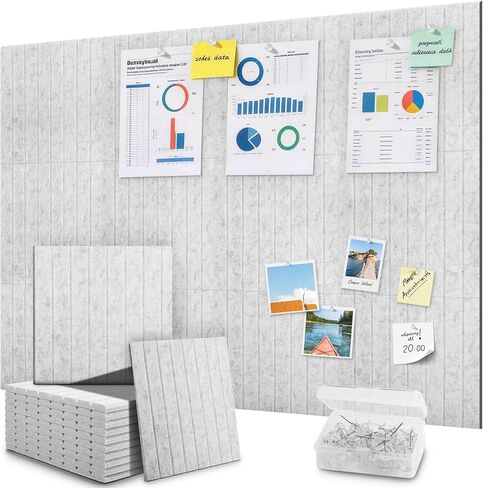 48" x 36" Large Cork Bulletin Board Tiles, Peel and Stick Felt Wall Panels for Vision, Message Center, Picture and Prayer Board for Office, Dorm, Room and Desk Decor(Sage Green) in Saudi Arabia