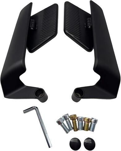 Pack of 2 Universally Motorcycle Rearview Mirroring Featuring Wide Angled View for Blind Spots Elimination and Effortles in Saudi Arabia