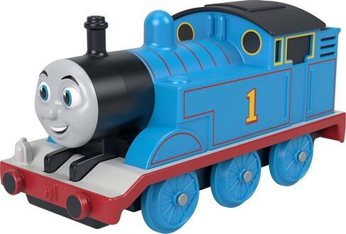 Thomas & Friends Toy Train by Fisher-Price, Large-Scale Talking Thomas Engine with Push-Button Train Noises & Favorite Phrases from the Classic Series in Kuwait