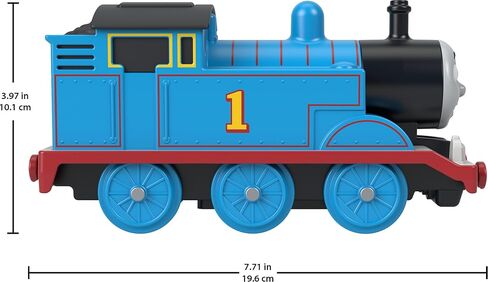 Thomas & Friends Toy Train by Fisher-Price, Large-Scale Talking Thomas Engine with Push-Button Train Noises & Favorite Phrases from the Classic Series in Kuwait