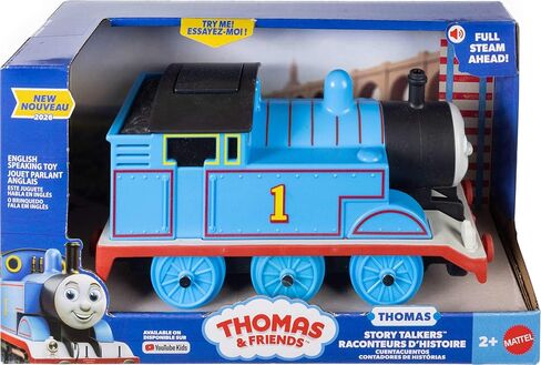 Thomas & Friends Toy Train by Fisher-Price, Large-Scale Talking Thomas Engine with Push-Button Train Noises & Favorite Phrases from the Classic Series in Kuwait