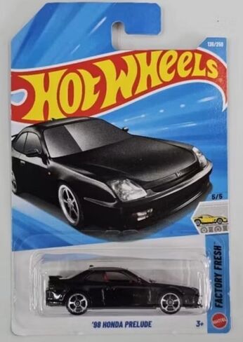 Hot Wheels '98 Honda Prelude [Black] Factory Fresh 5/5, 136/250-1:64 Scale Diecast Toy Vehicle in Kuwait