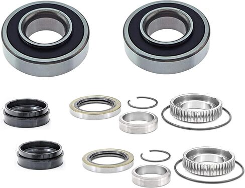DTA 2 Rear Wheel Bearing Kits Compatible with Tacoma 2001-2004, Tundra 2000-2006, 4Runner 2001-2002. Including Bearing ABS Tone Ring, Inner Outer Seals, Bearing Retainers, O Rings - Rear Left Right in Kuwait
