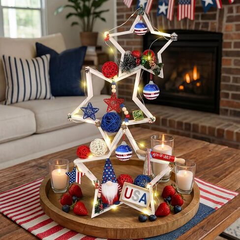 3 Pcs Wooden Star Tabletop Decor Farmhouse Table Shelf Centerpiece Star Sign Craft for Fireplace Mantle Bookshelf Tiered Tray Decor Accents Rustic White Wood Star DIY Ornament for Home in Saudi Arabia