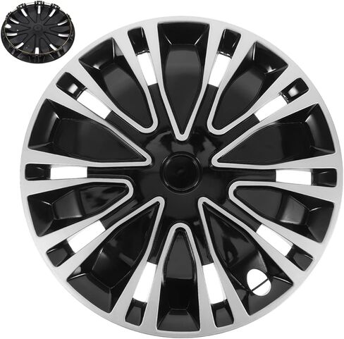 Amosfun السيارات Hubcap غطاء عجلة القيادة استبدال 15.35 "عالمي صالح عجلة ريم غطاء محور السيارة غطاء السيارة الخارجي ملحق سهل التركيب in Kuwait