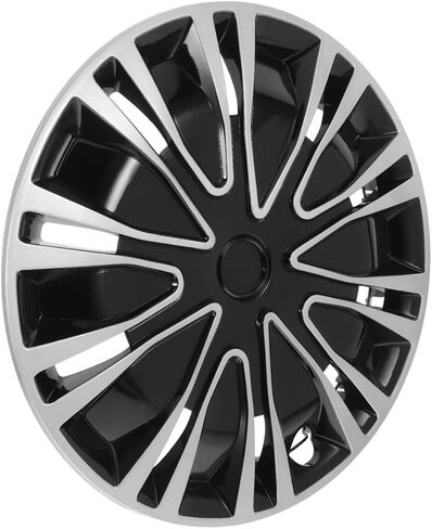 Amosfun السيارات Hubcap غطاء عجلة القيادة استبدال 15.35 "عالمي صالح عجلة ريم غطاء محور السيارة غطاء السيارة الخارجي ملحق سهل التركيب in Kuwait