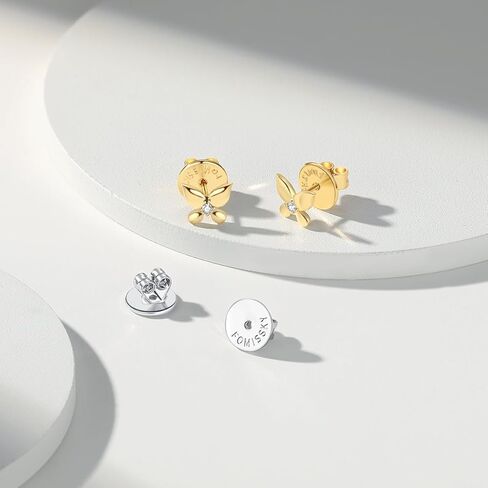 Fomissky-sisa Hypoallergenic Earring Backs for Studs White Gold Plated, Secure Earring Backs Replacements Heavy Earring Support Backs in Saudi Arabia