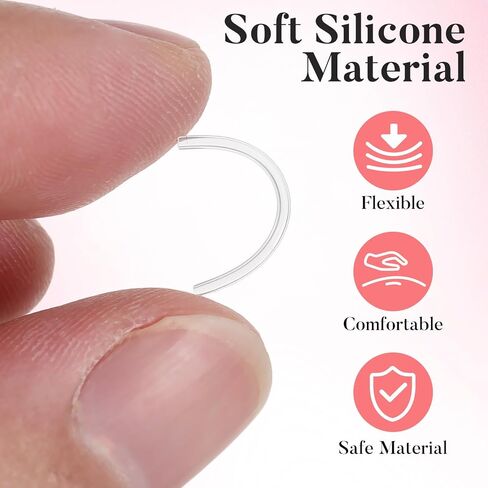 50pcs Soft Silicone Earring Sleeves Anti-Allergy Earring Protectors for Sensitive Ears Pierced Studs and Hooks with 1pcs 2cm Tube for Ear Hook Protection in Kuwait