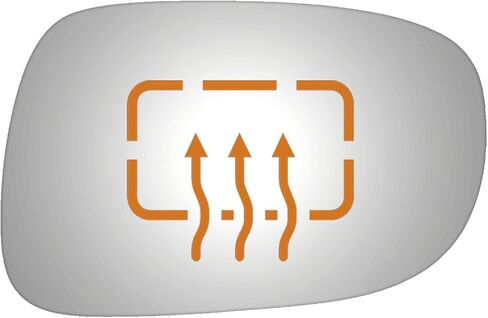 Burco 5457H Convex Passenger Side Power Replacement Mirror Glass Heated for 2010-2012 LEXUS HS250H, 2009-2013 IS F, 2010-2015 IS250, IS350 in Kuwait