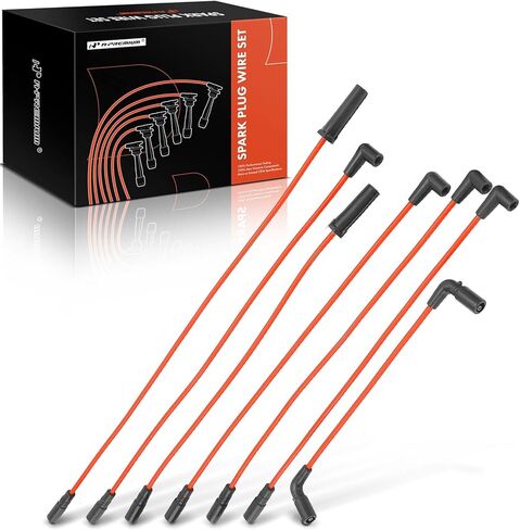 A-Premium Ignition Spark Plug Wires Set of 7 Compatible with Chevrolet Express 1500 2500 2002, Astro 2000-2002 & GMC Savana 1500 2500 2002, Safari 2000-2001, 4.3L, 7mm in Kuwait