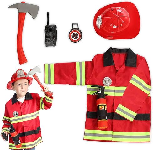 Doctor Costume for Kids Ages 3-7, Pretend Play Dress Up Set with Accessories, Role Play Outfits Veterinarian, Nurse, Surgeon in Saudi Arabia
