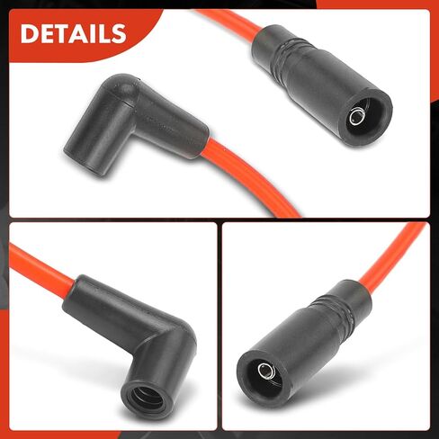A-Premium Ignition Spark Plug Wires Set of 7 Compatible with Chevrolet Express 1500 2500 2002, Astro 2000-2002 & GMC Savana 1500 2500 2002, Safari 2000-2001, 4.3L, 7mm in Kuwait