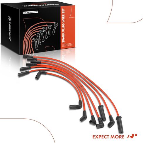 A-Premium Ignition Spark Plug Wires Set of 7 Compatible with Chevrolet Express 1500 2500 2002, Astro 2000-2002 & GMC Savana 1500 2500 2002, Safari 2000-2001, 4.3L, 7mm in Kuwait