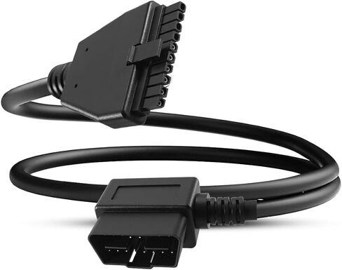 TIKSCIENCE OBD2 16-Pin to 10-Pin Diagnostic Adapter Cable – Compliant with ECM & DOT for PT30 ELD Logbook, Fits for Freightliner Kenworth Peterbilt Western Star Heavy-Duty Trucks in Kuwait