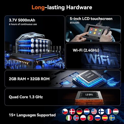 أداة المسح التشخيصي ثنائي الاتجاه iCarsoft LR V4.0 لمعظم أجهزة Land Rover/Jaguar من 1996-2023 حتى 39 خدمة مجانية 2 حزمة علامات تجارية أخرى جميع الأنظمة الماسح الضوئي OBD2 بيانات حية AUTOVIN تحديث مجاني مدى الحياة in Kuwait